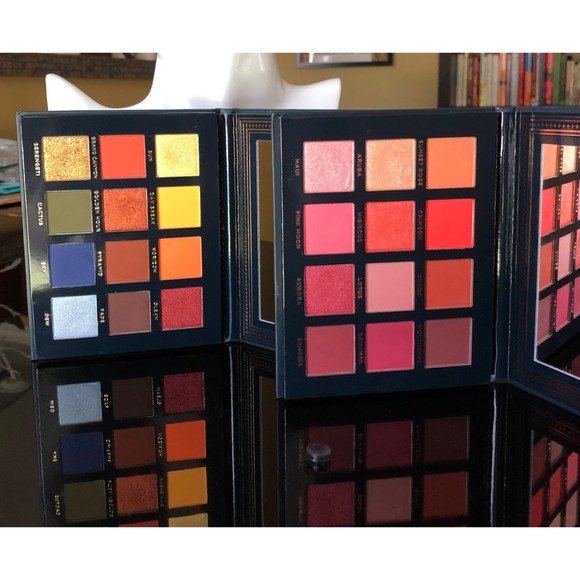 Ace Beaute Scarlet Dusk & Vintage Dawn Eyeshadow Palettes 2 Set Sunset Rainbow - Picture 3 of 12